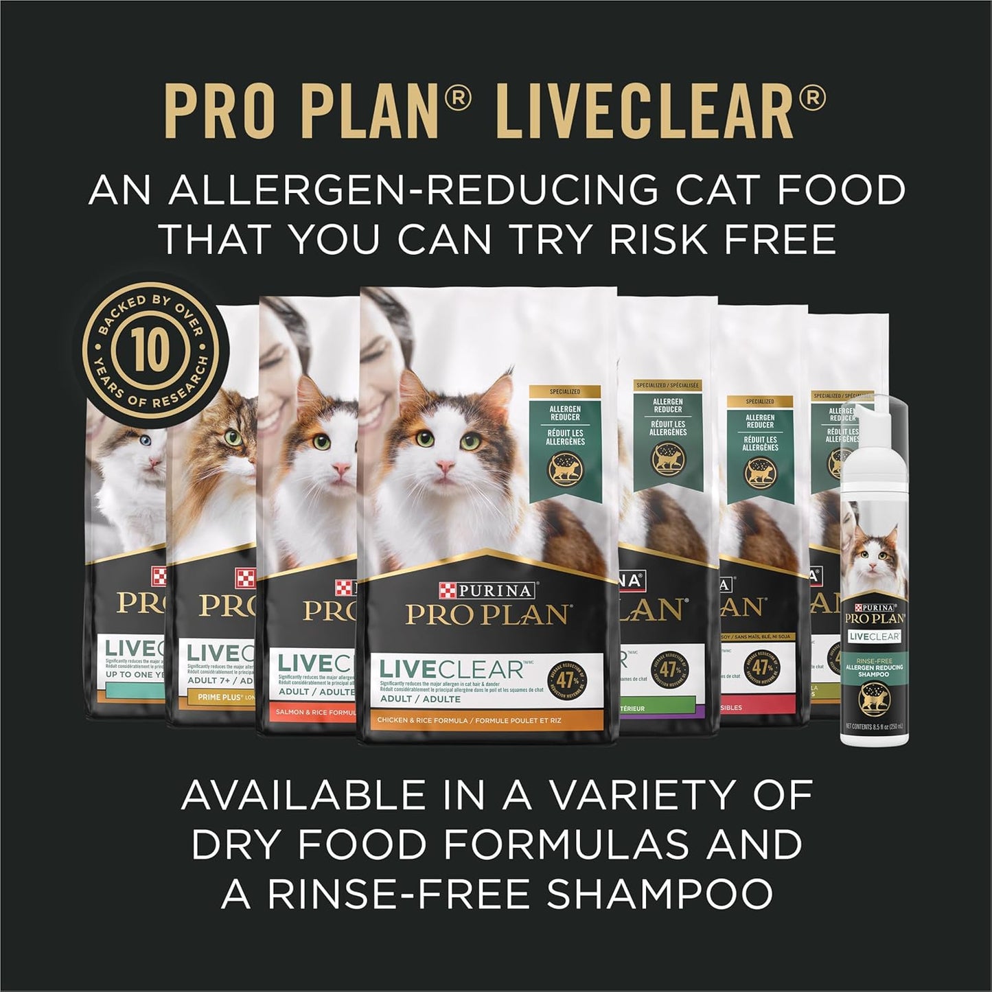 Liveclear Cat Food Weight Management and Cat Allergen Reducer Chicken and Rice Formula - 5.5 Lb. Bag
